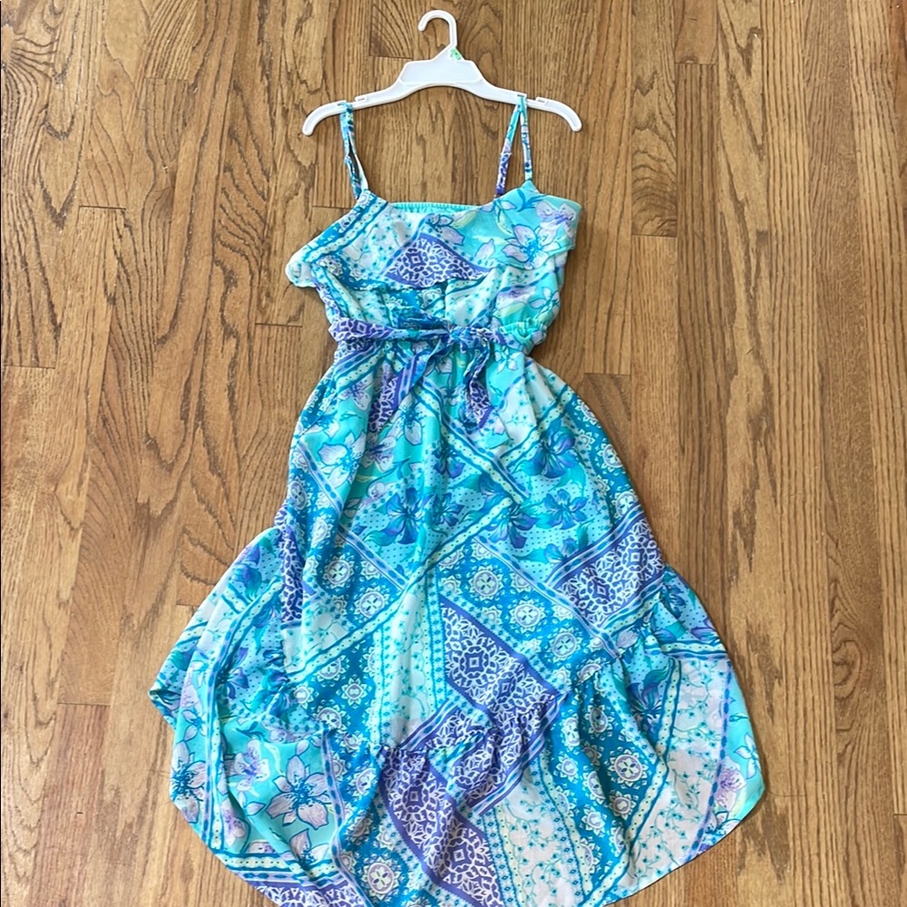Turquoise Dress Children Size 14